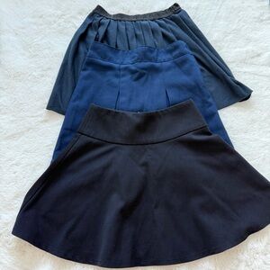 Bundle of girls uniform blue  skirts size 5-6 years